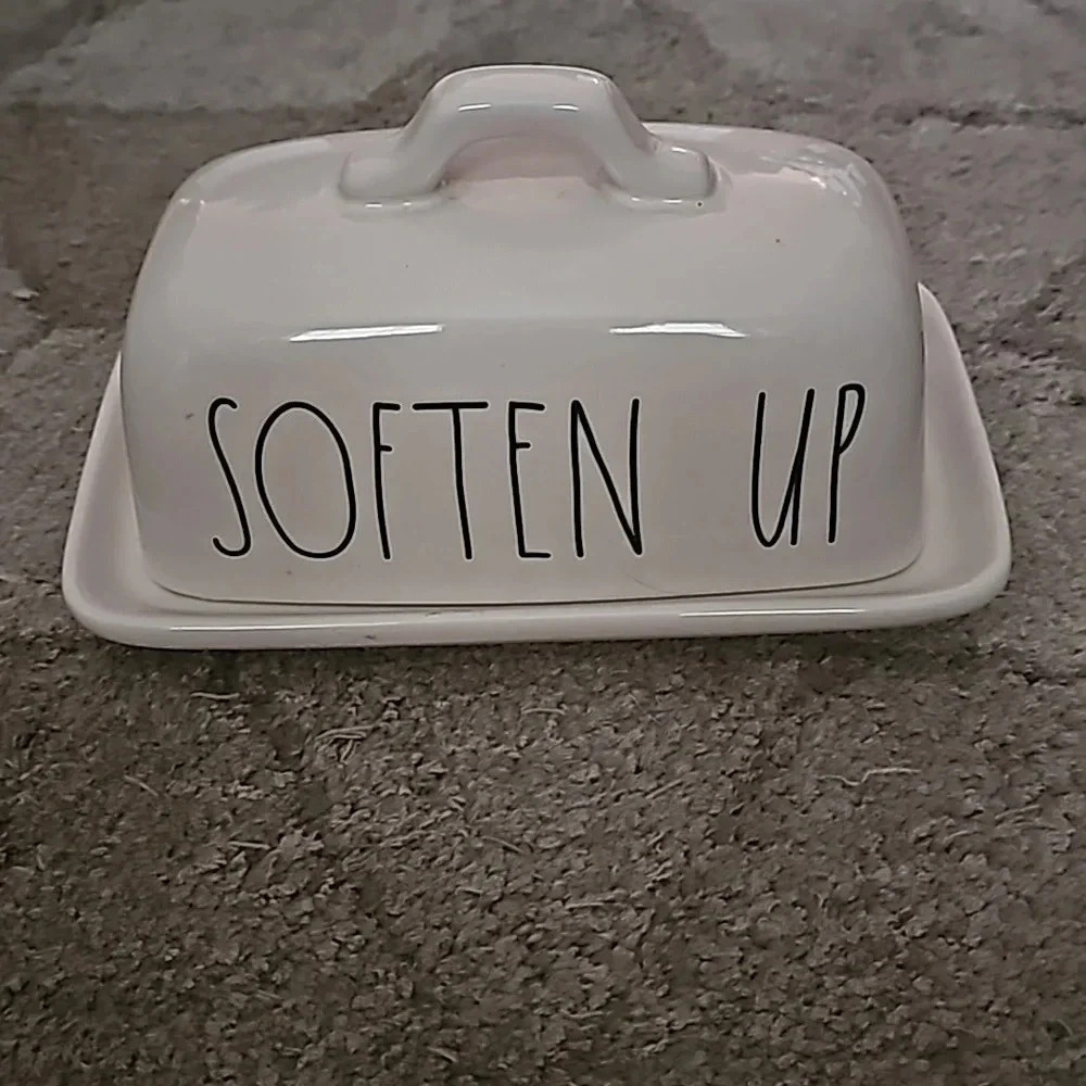 Rae Dunn *Soften Up* butter dish